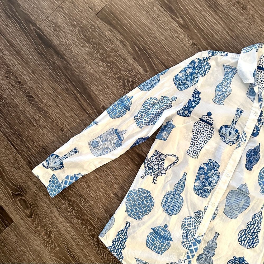 J. Mclaughlin Ginger Jars Button Down - image 3